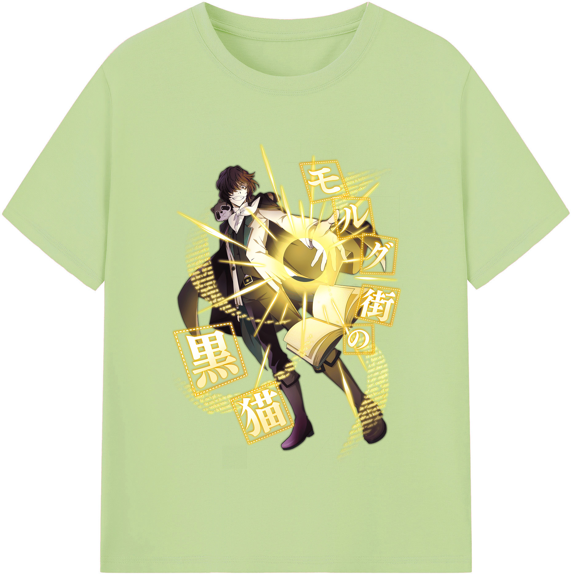 （画像用） 文豪ストレイドッグス Bungo Stray Dogs 綿100％半袖Tシャツ（フロントプリント）